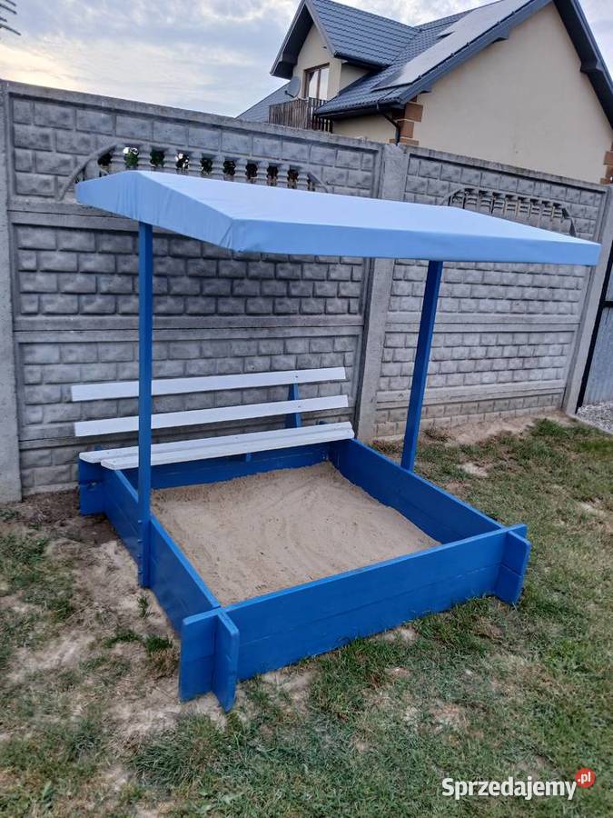 Piaskownica drewniana z daszkiem dzieci 150x150 Dla Dziecka Bodzentyn sprzedam