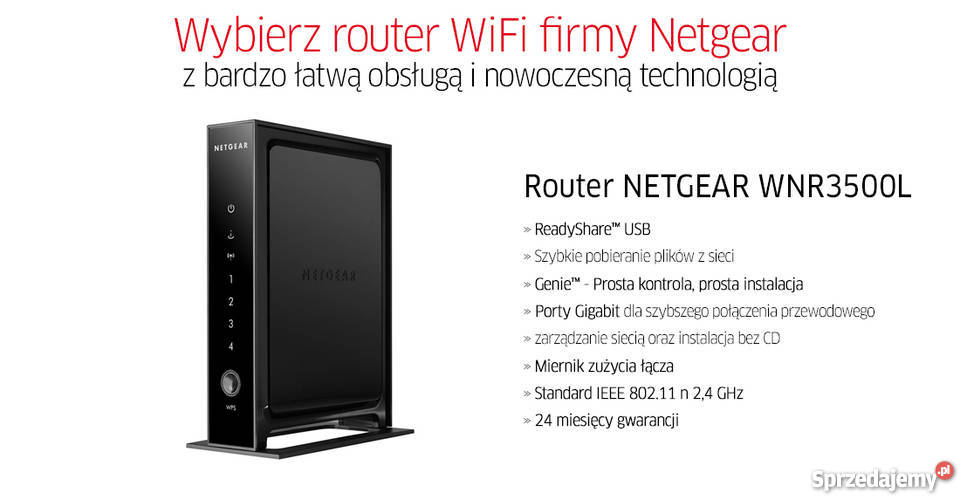 Router NETGEAR WNR3500L v2 WiFi N 300Mbps router Kraków sprzedam