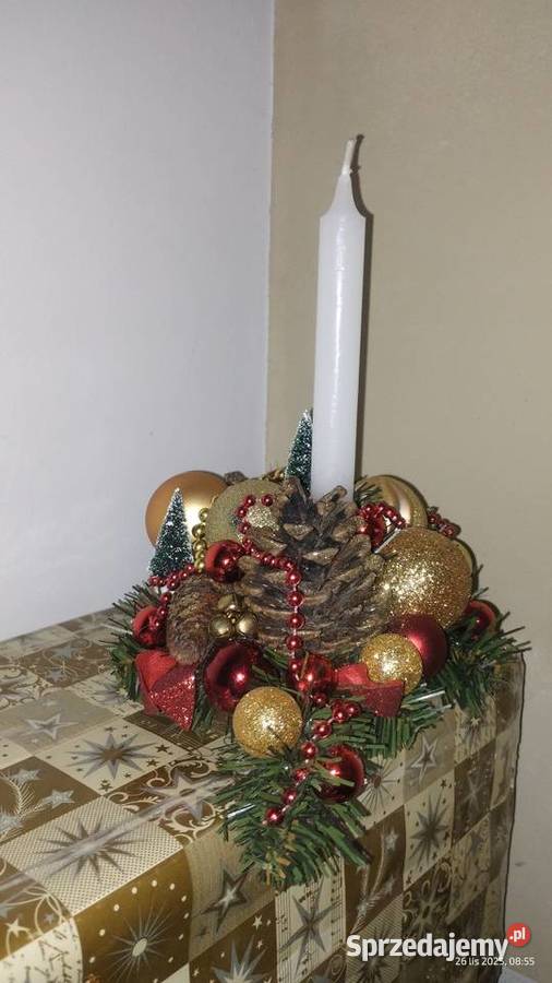 Stroik świąteczny bożonarodzeniowy średnica 35 Koszyce
