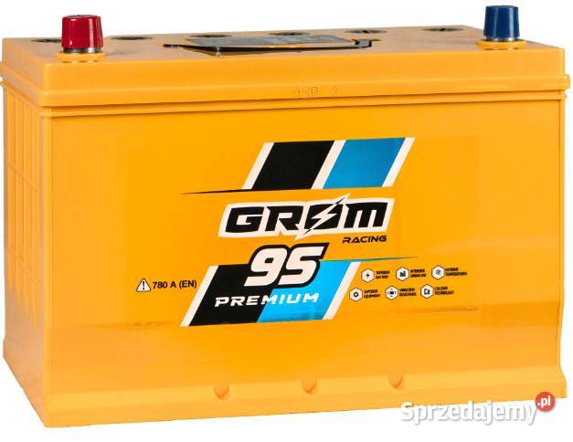 Akumulator GROM Racing 95Ah 780A Japan PRAWY Pruszków