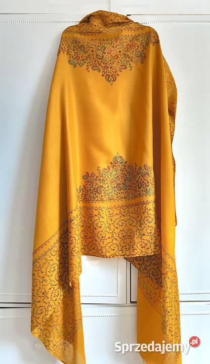 Duży szal orientalny indyjski haftowany haft