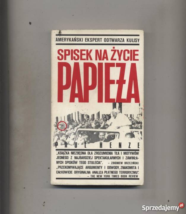Spisek na życie papieża Szczecin sprzedam
