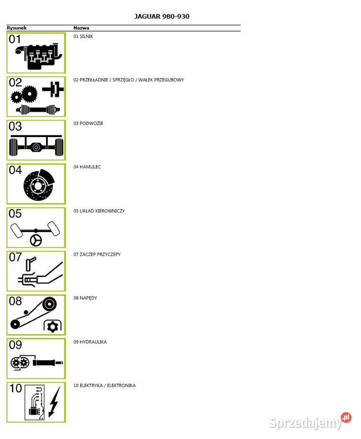 CLAAS JAGUAR 930980 katalog częsci Polsku Rok wydania 2004 Gdańsk