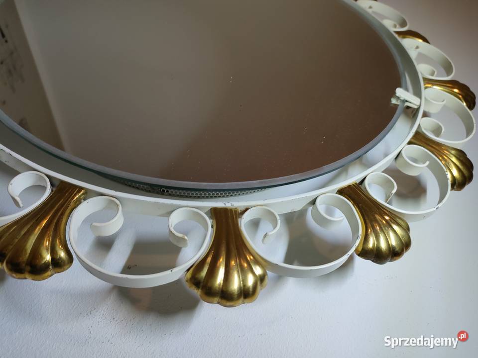 Lustro podświetlane mosiądz E Hillebrand lata 50 Kalisz sprzedam