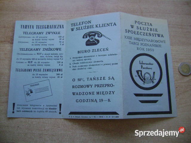 Starocie z PRL Stare dokumenty Poczta Informator Filatelistyka