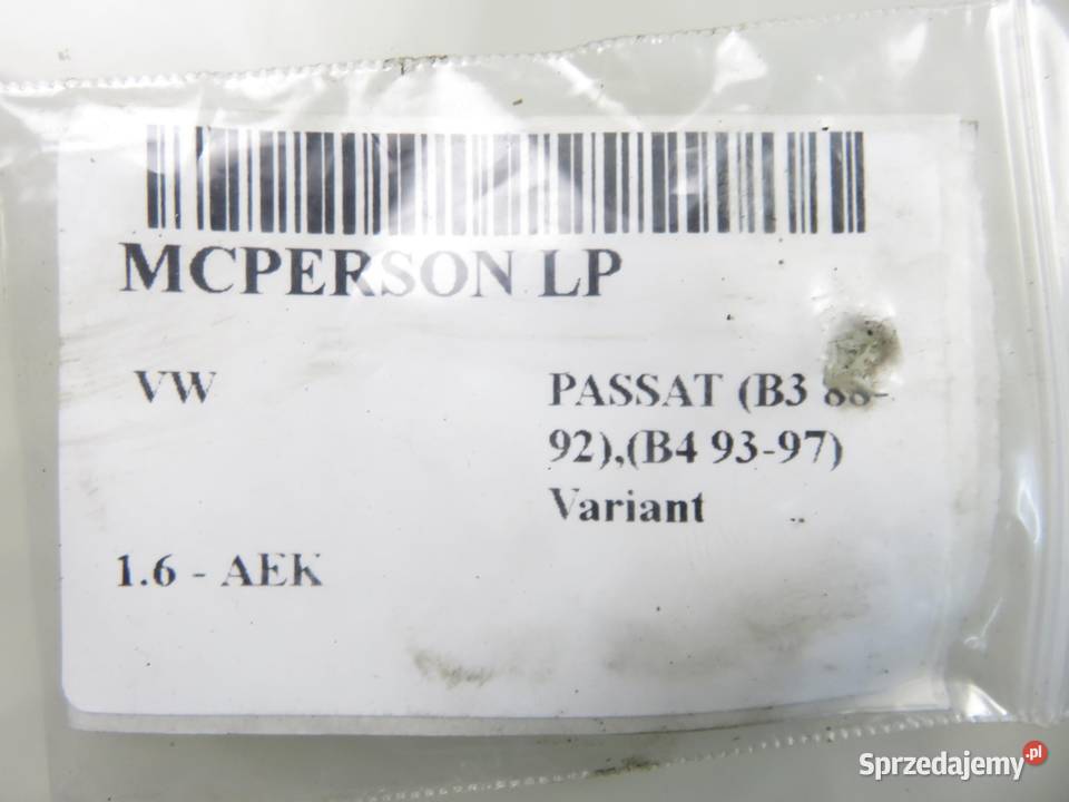 MCPERSON LEWY PRZEDNI VW PASSAT B3 b4 8899 sprzedam