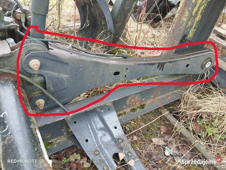 ŁAPA WACHACZ DRĄŻEK ZAWIESZENIA PRZED MOSTEM