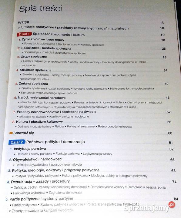 Teraz matura Wiedza o społeczeństwie Vademecum sprzedam