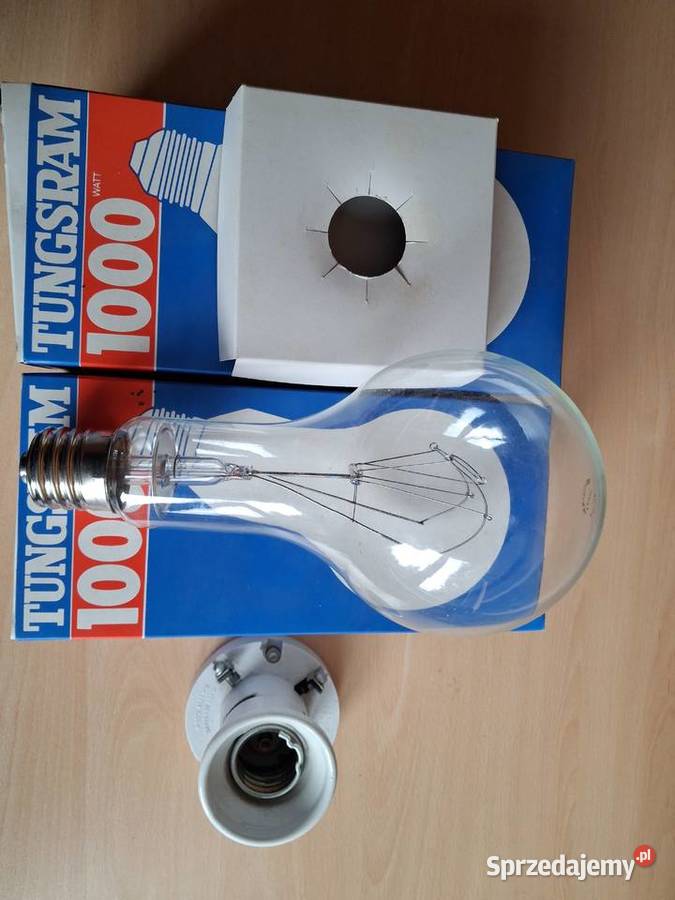 Tungsram zarowka1000W oprawka Poraj