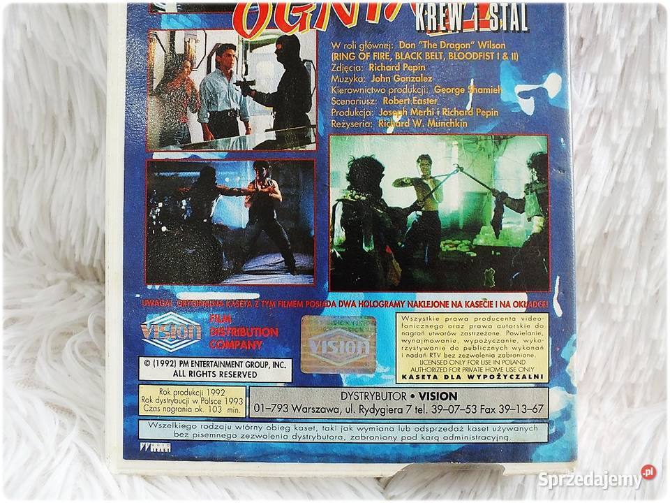 Kaseta VHS Film Pierścień Ognia II Krew i Stal Żary