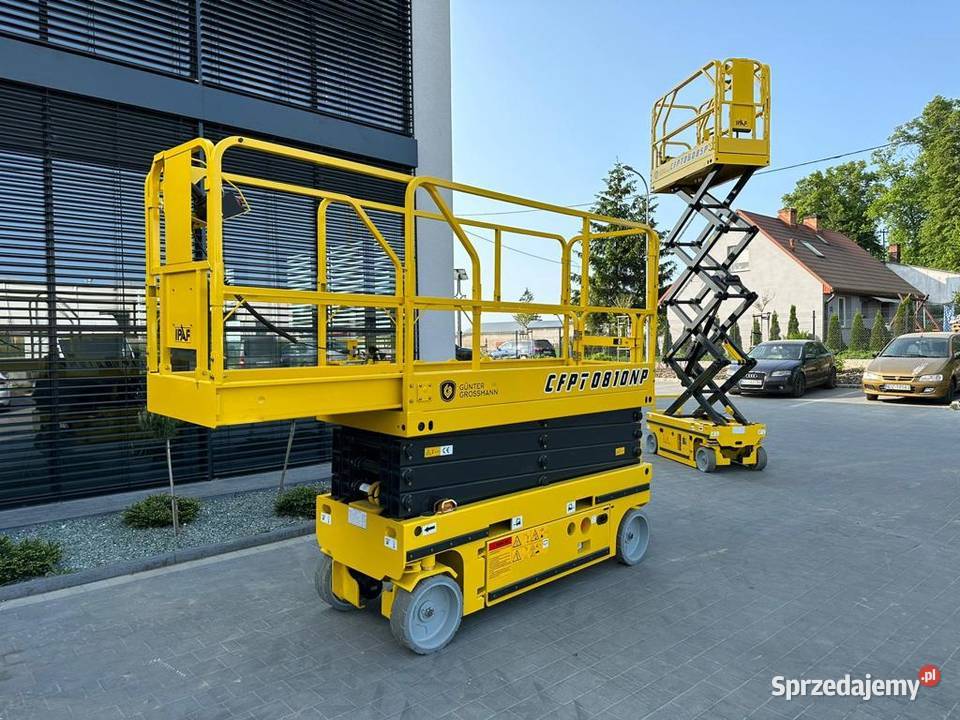 Nowy podnośnik nożycowy 82m Gunter Grossmann Wrocław