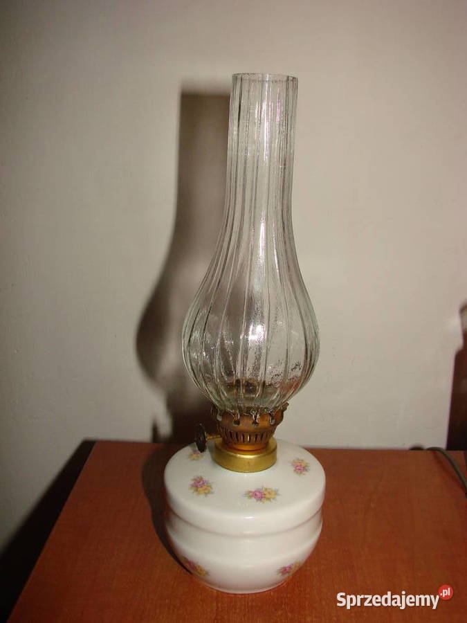 Chodzież mała porcelanowa lampa naftowa Pruszcz Gdański
