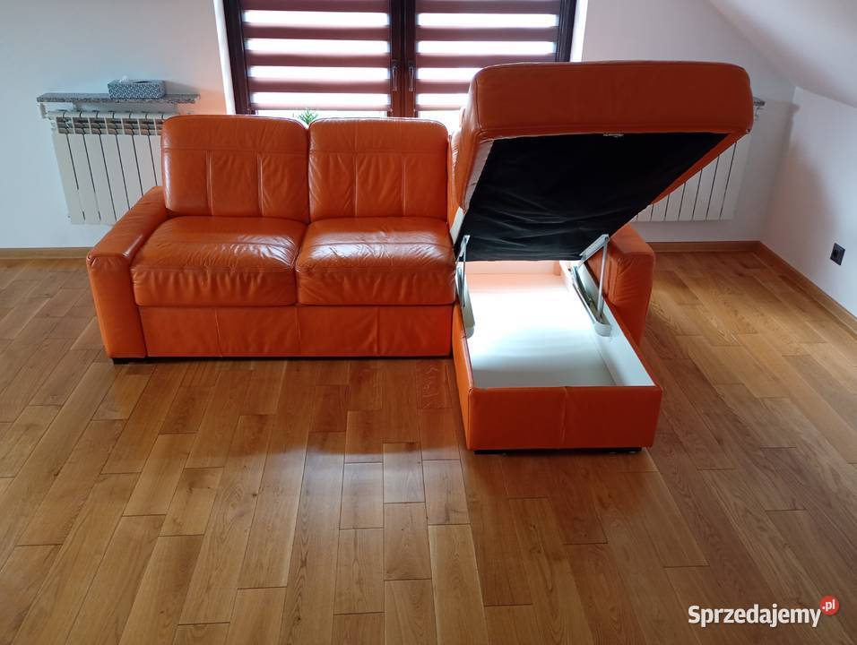 Pomarańczowy narożnik Helvetia Furniture śląskie Zebrzydowice sprzedam