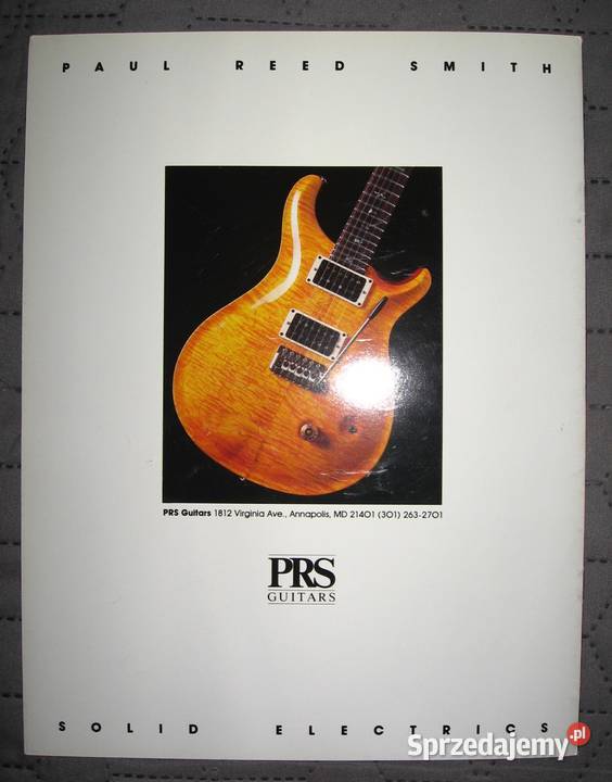 PRS Paul Reed Smith Guitars katalog gitar 1987 Kępice