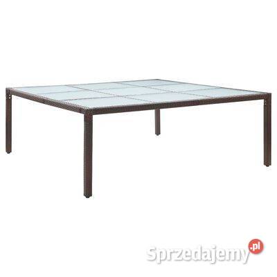 vidaXL Stół ogrodowy brązowy 200x200x74 Warszawa sprzedam