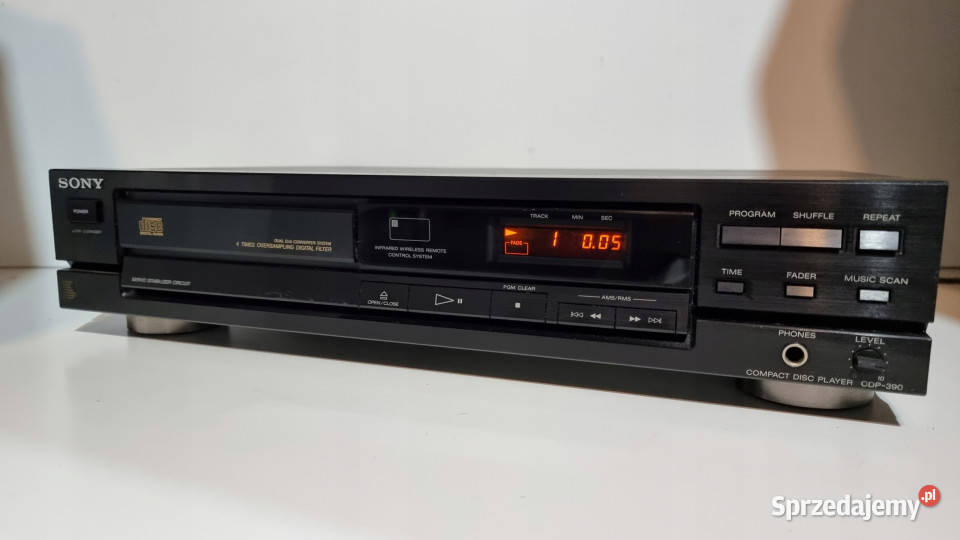 odtwarzacz kompaktowy CD player SONY CDP 390 Międzychód