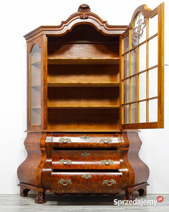 Stylowa Wysoka WITRYNA NeoBarok Drewniana Dom i Ogród Kalisz