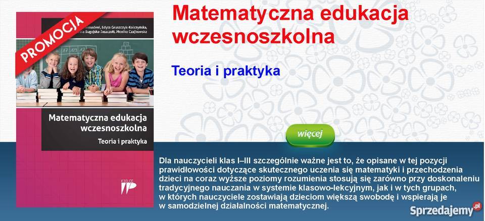 Matematyczna edukacja wczesnoszkolna Teoria i matematyka Podręczniki