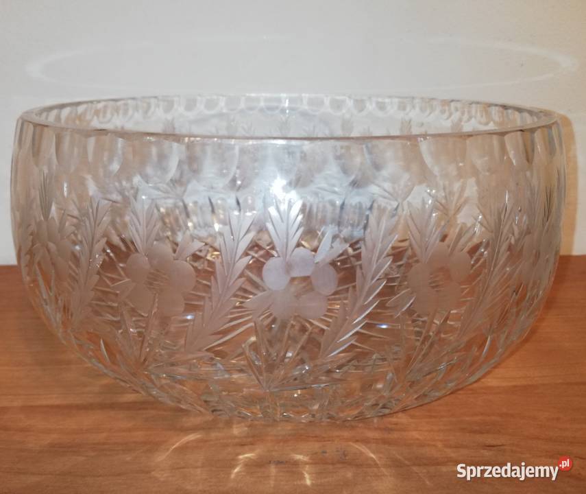 Kryształ PRL duża piękna misa stan idealny Porcelana i szkło Warszawa sprzedam