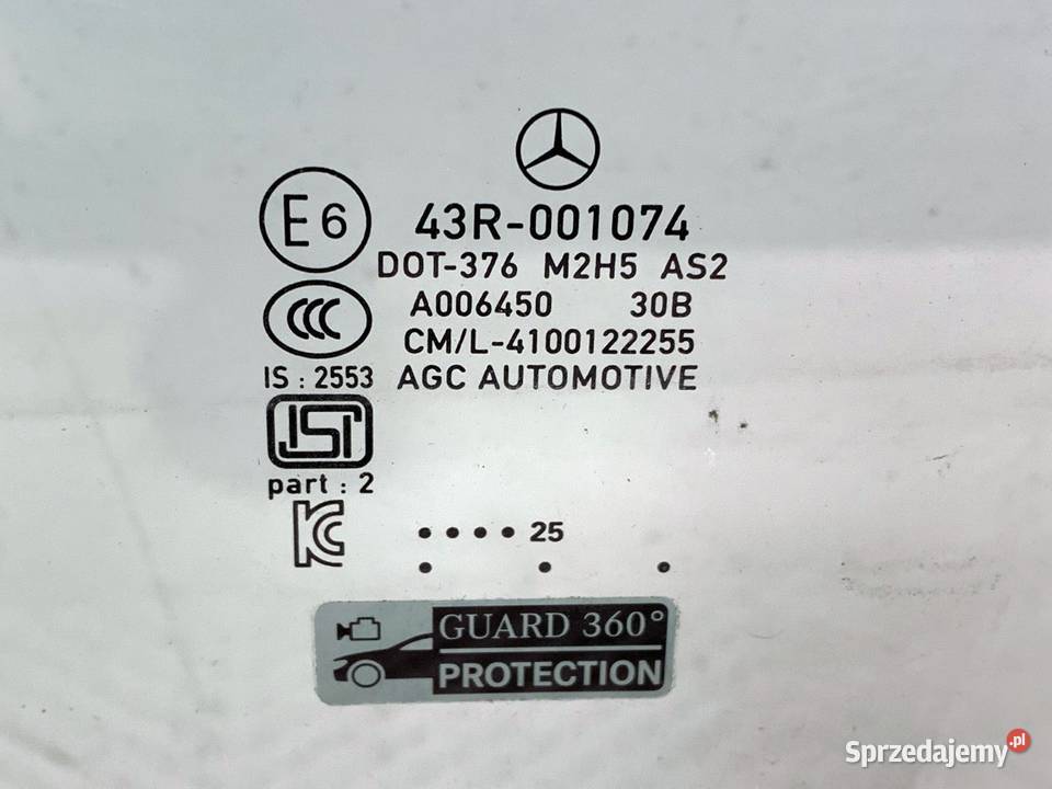 SZYBA LEWY PRZÓD MERCEDES GLE SUV A1677258700