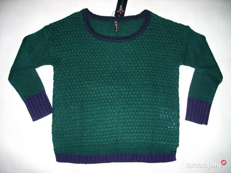 Nowy Sweter Zielony Yorker 42 XL Swetry i golfy małopolskie Nowy Sącz