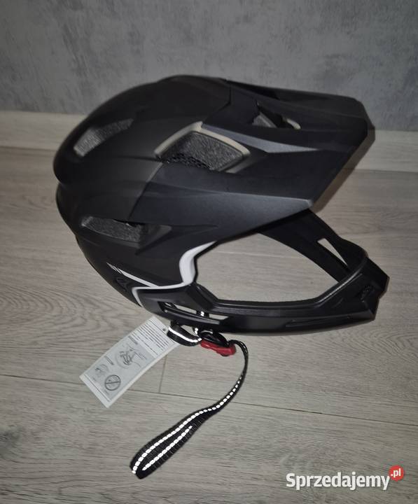 Kask rowerowy pełno twarzowy tytanowy Nowy 5862 sprzedam