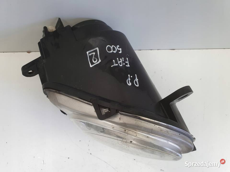 Fiat 500 PRAWY PRZEDNI HALOGEN Przód 45520711 Rudka