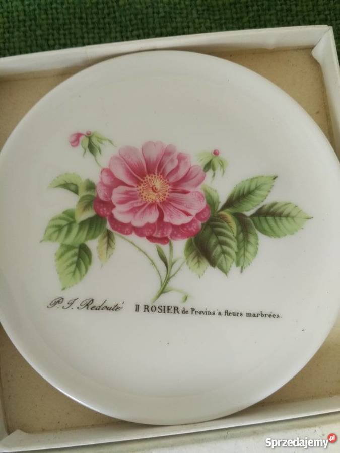 porcelana spodki kwiaty małopolskie Ropa