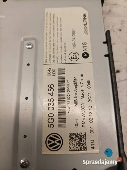 WZMACNIACZ DYNAUDIO ALPINE 5G0035456 VW