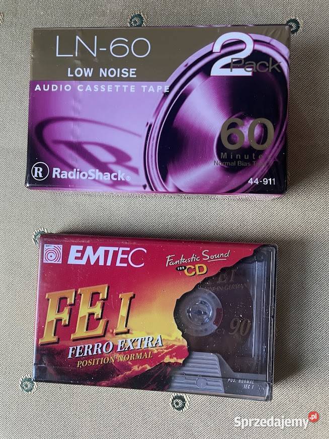 Kasety magnetofonowe zafoliowane Warszawa