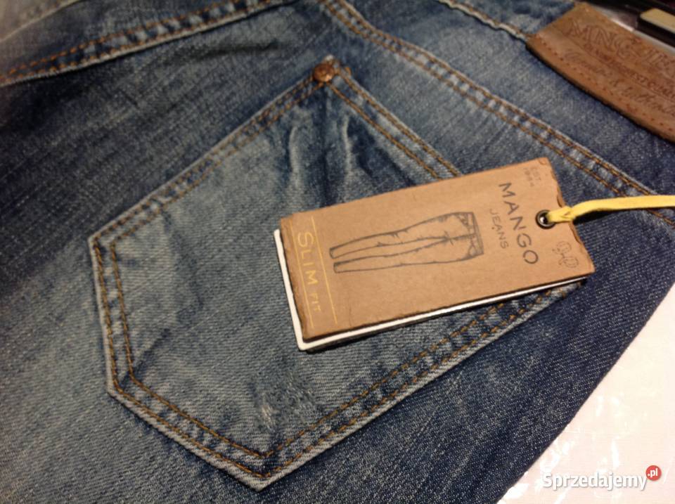 Spodnie Jeans Damskie MANGO XXS NOWE niebieski Nowa Sól