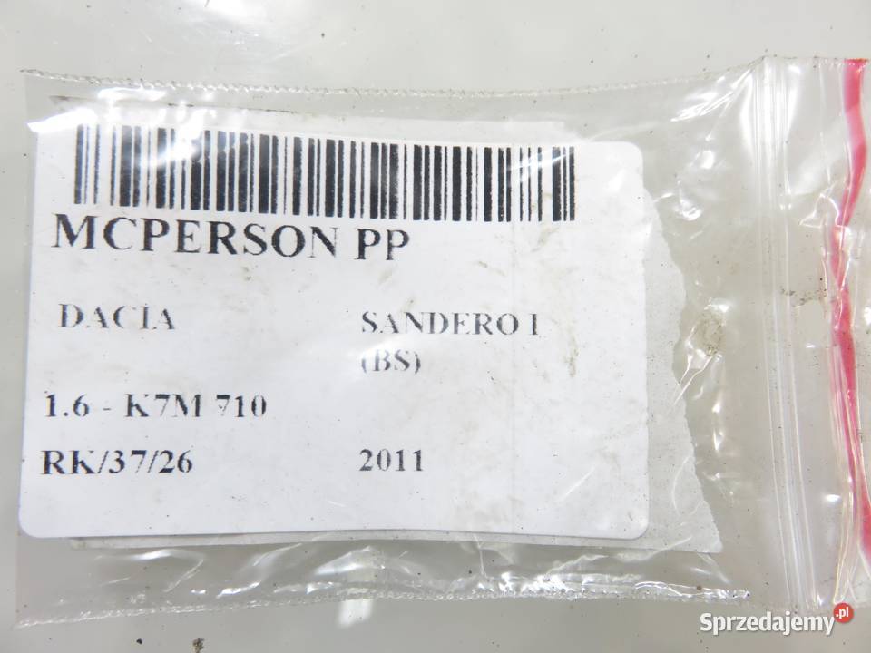 MCPERSON PRAWY PRZEDNI DACIA SANDERO I BS 16 K7M