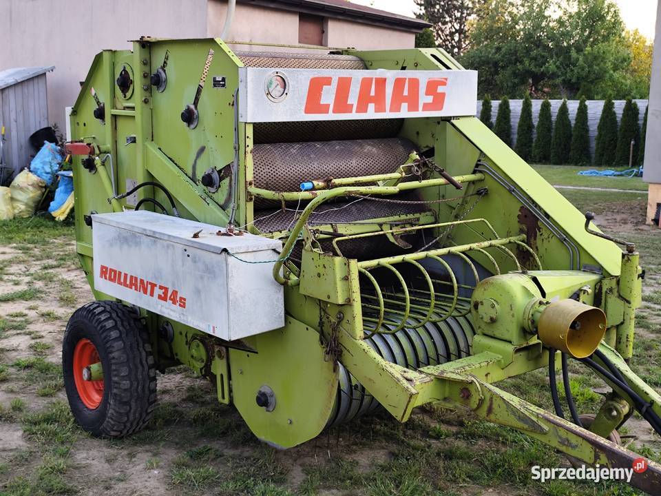 Prasa Claas Rollant 34s balot 90x120 Rolujące (belujące) Konopiska