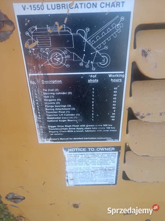 Koparka łańcuchowa Vermeer trencher Rok produkcji 2000