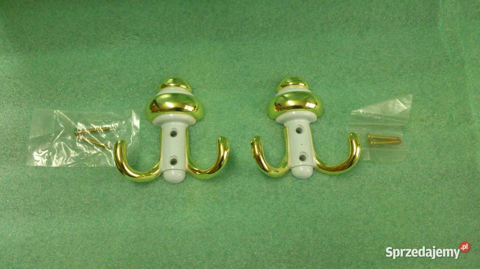 Wieszak ścienny złotobiały