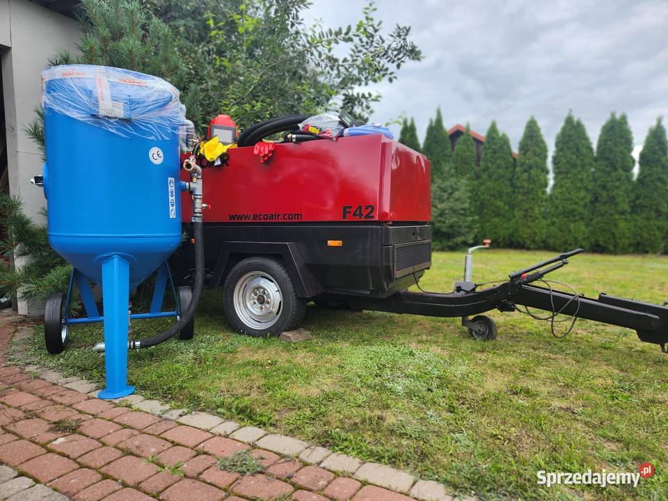 Piaskarka nowa 200 litrów plus kompresor Ecoair