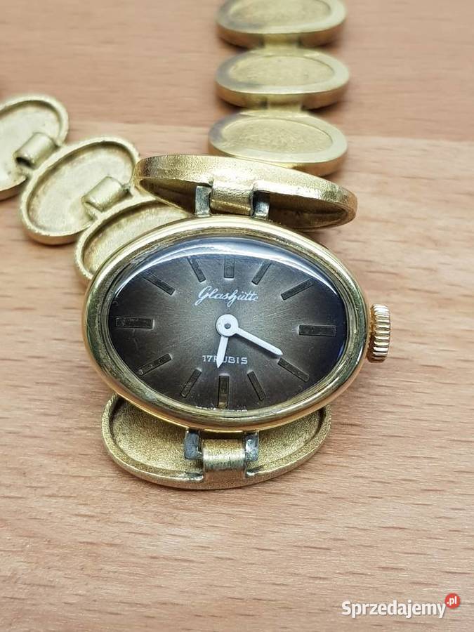 Rzadki biżuteryjny zegarek GUB Glashutte Chorzów