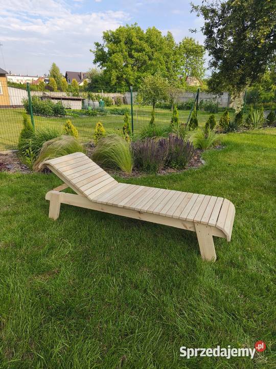 leżak ogrodowy drewniany Warszawa