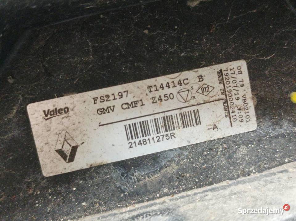 WENTYLATOR CHŁODNICY 17 DCI T87039B04 214811275R