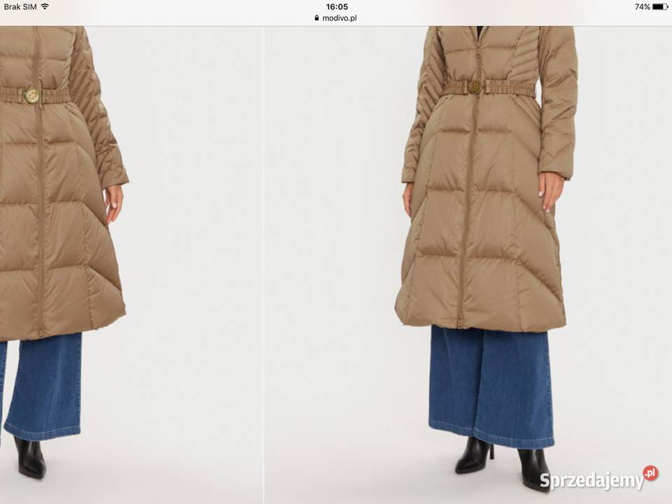 Kurtka Długa Puchowa Damska GUESS XS XS Nowa Sól