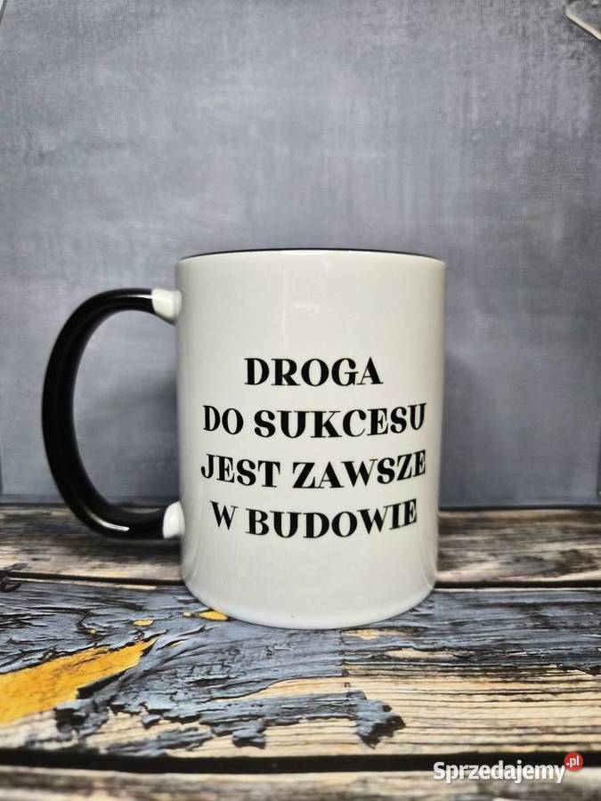 Kubek z tekstem motywującym Droga do sukcesu Kraków