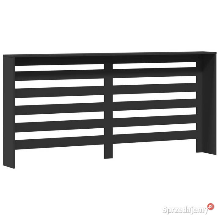 Osłona na grzejnik czarna 175x20x82 WM852709