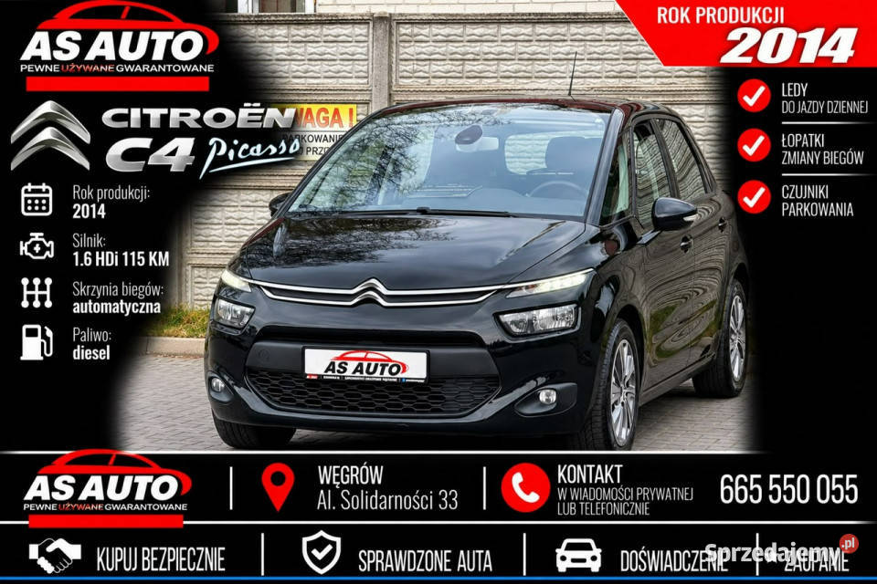 Citroen C4 Picasso 16HDi 115 automatyczna Węgrów