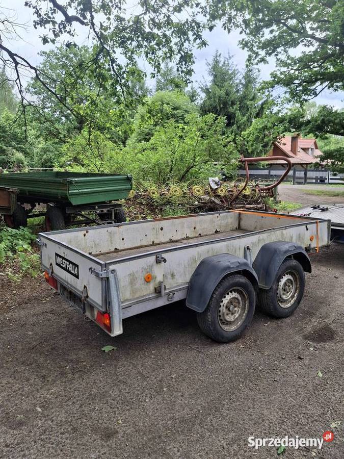 Przyczepa dwuosiowa westfalia 300x140 burtowe Krosno Odrzańskie