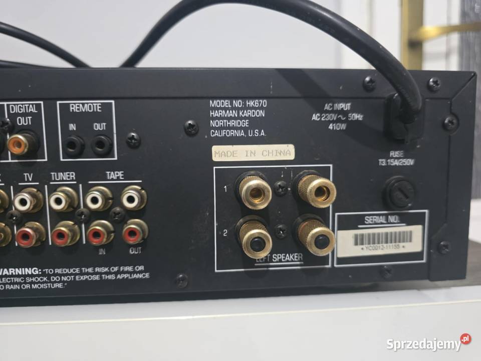 Wzmacniacz Harmankardon HK 670 śląskie Wodzisław Śląski sprzedam