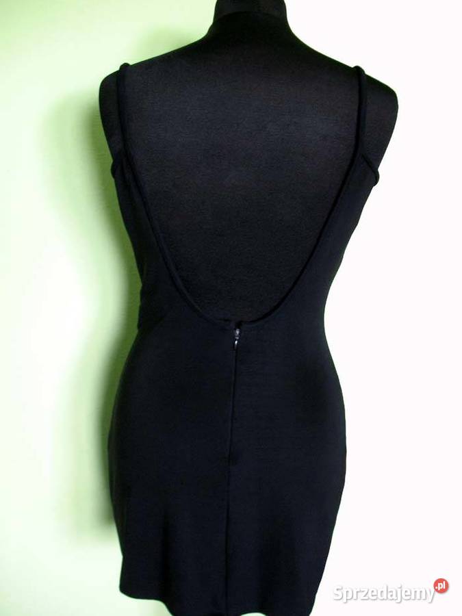 Sukienka czarna dzianina sexi 40 L biust 90