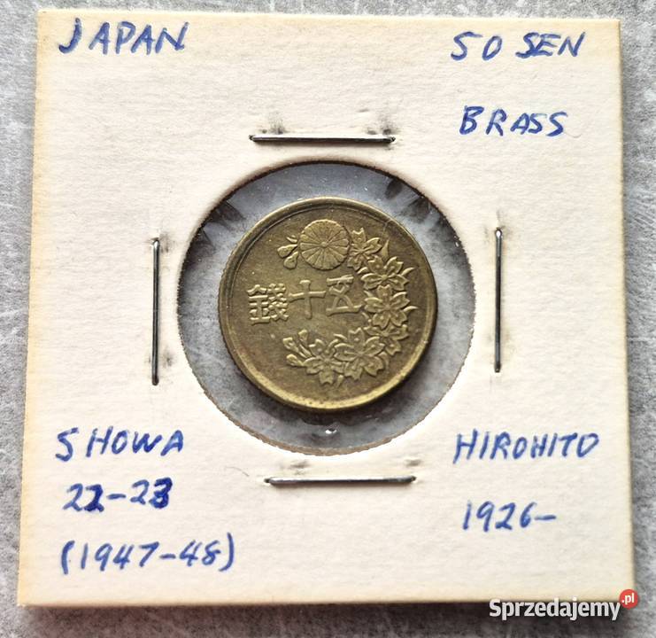 C3 JAPONIA 50 Sen 1947 r Wola Kruszyńska