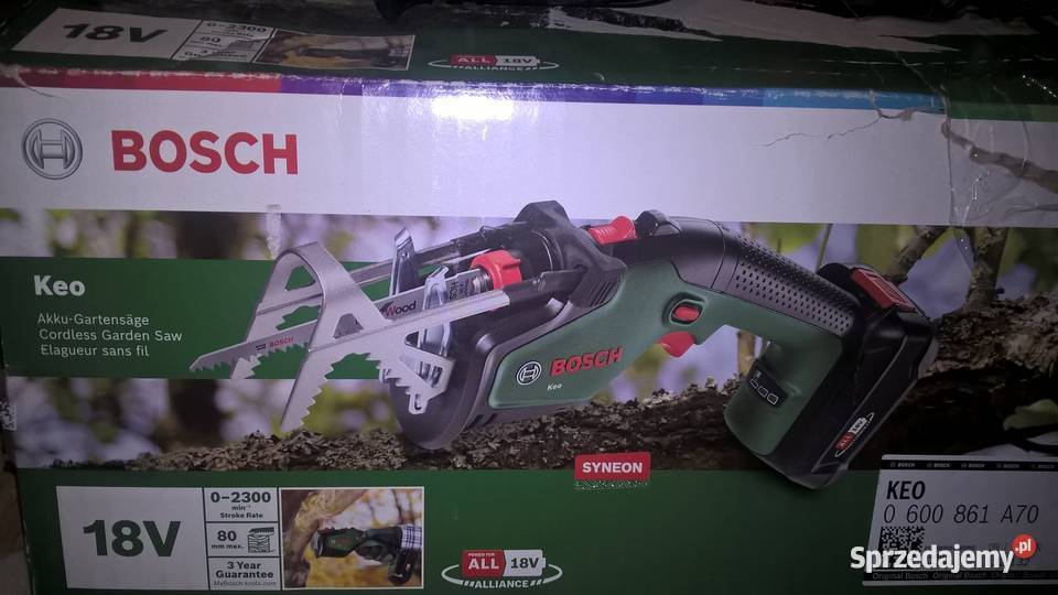 piła szablasta Bosch 18v nowy modelKeo z Niemiec Akumulatorowe