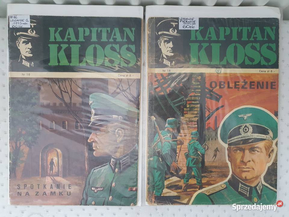 Kapitan Kloss zestaw 12 komiksów wydanie 1 lata pomorskie sprzedam