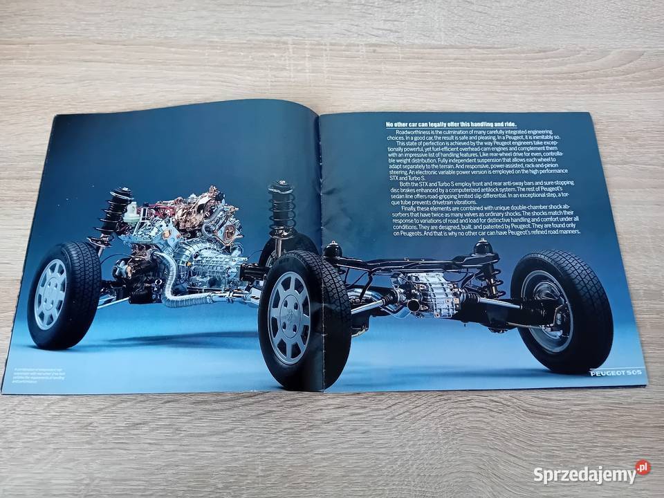 Katalog prospekt Peugeot 505 Pozostałe Antyki, Sztuka, Kolekcje Krosno